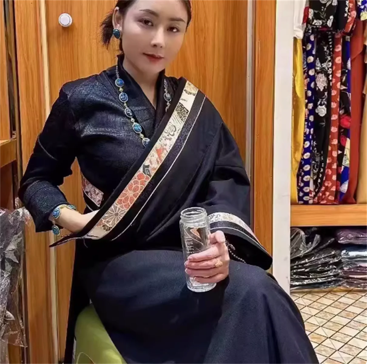 Xizang Suit Versatile Women's Anduo Tibetan Suit Single Tibetan Robe