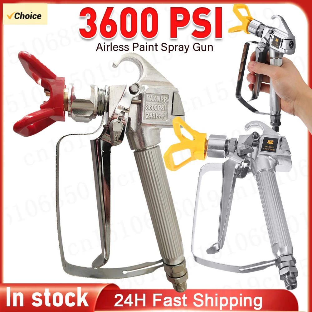 Tungsten Steel Spray Gun 3600psi Quick Edge Airless Paint Sprayer Universal Spraying Guide Machine Power Accessories