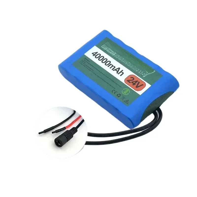 24V 40Ah For Fans LED Lights Toys 18650 Lithium-ion Battery Pack Rechargeable Battery
