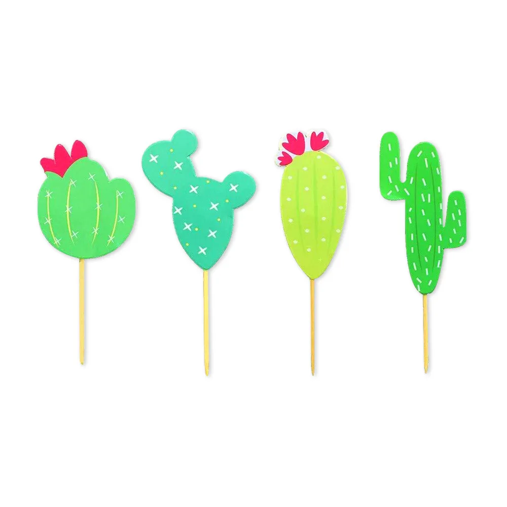 1set Cartoon Mexican Carnival Theme Party Cactus Hat Donkey Cake Topper Baby Shower Mexican Carnival Birthday Party Decorations