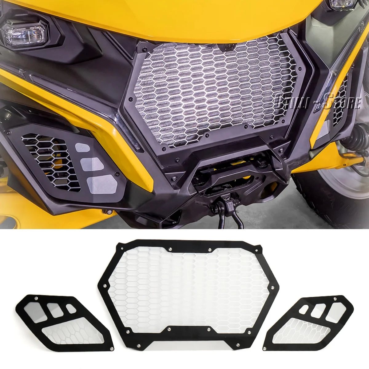 

For Can-Am Maverick R 2024 2025 UTV Accessories Front Grille Guard Protector Grill Protective Cover Kit