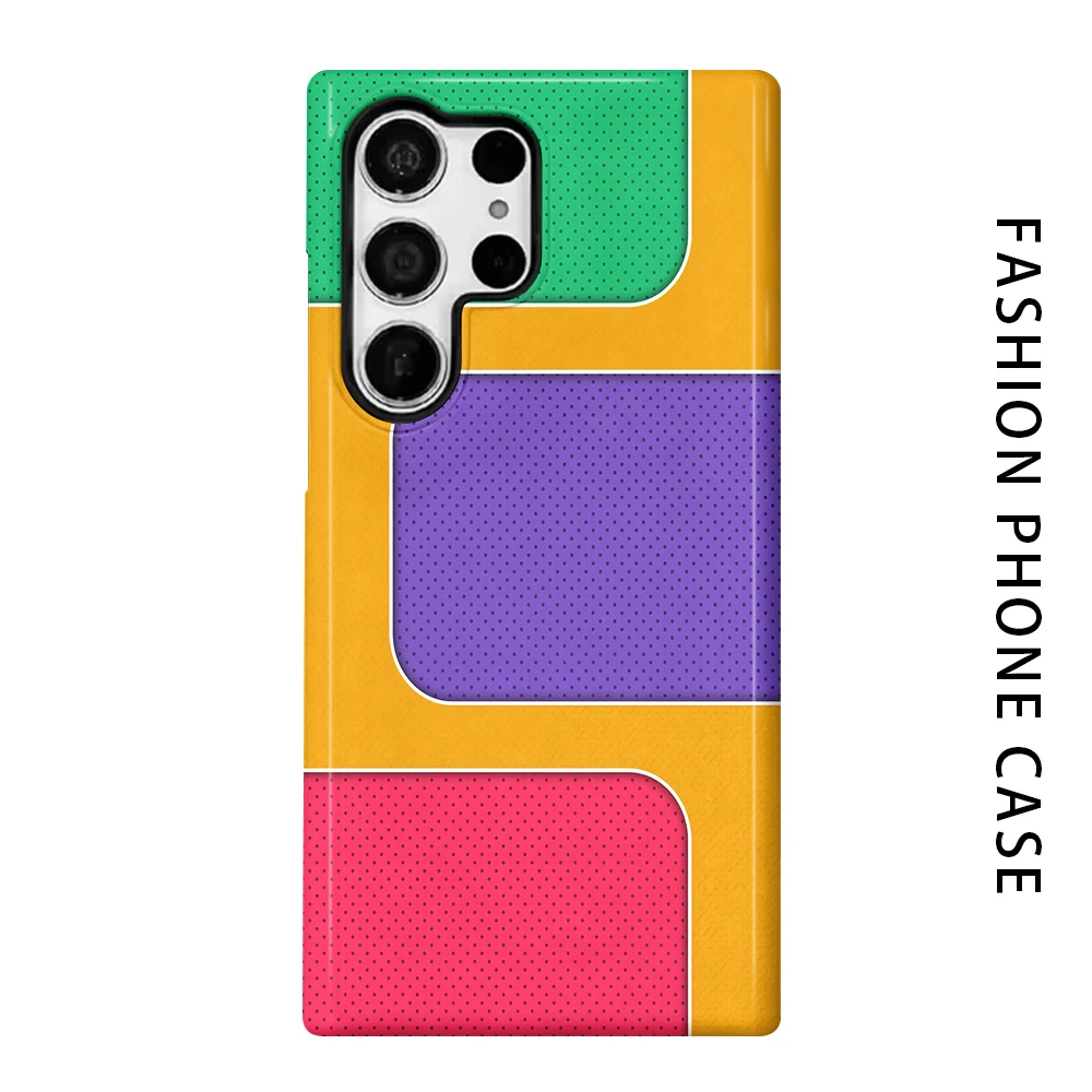 Prism Pop Phone Case for For Samsung Galaxy S26 S25 S24 S23 S20 FE A56 A36 Ultra Glossy HD Hard Cover Film Shell