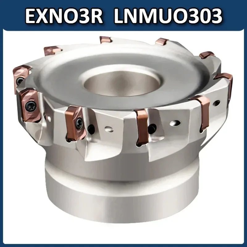 

Face milling tool double-sided edge EXN cutter head fast feed milling cutter head LNMU0303 die steel open rough EXN03R 6T/8T/10T