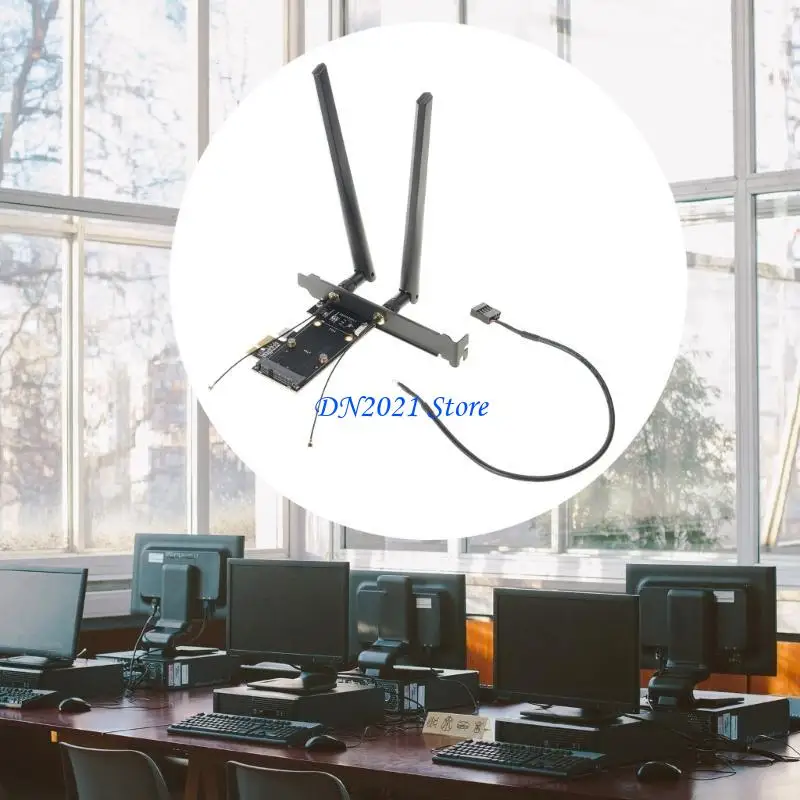 F3Ke hochwertiger Mini-PCI-Express PCIe X1-Adapter perfekt für Desktop-Computer