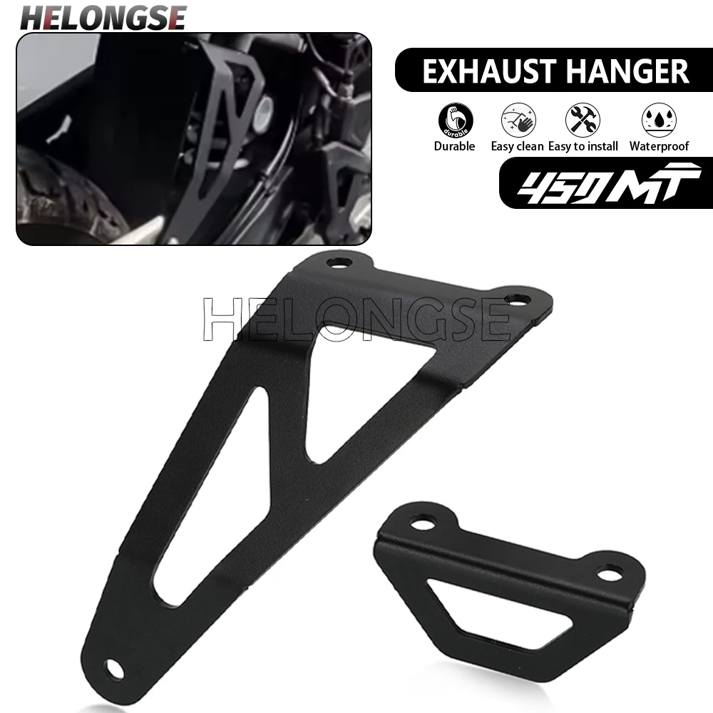 

2026 New Exhaust Hanger Exhaust Hanger Muffler Support Bracket Holder For CFMOTO 450MT 450 MT 450-T 2024-2025 Ibex 450 Motorbike