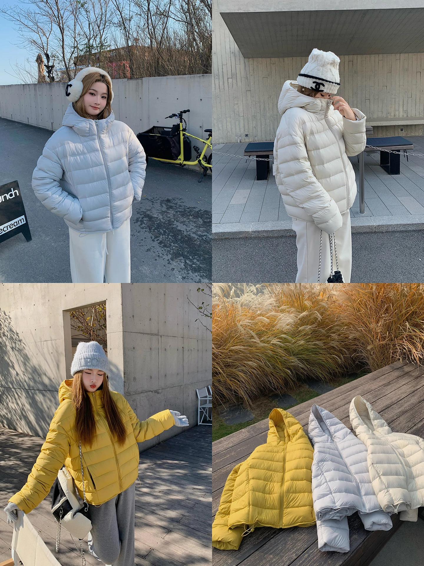 

Herwear plus Size Women's Jaet Lightweight Warm Du down Coat Capsule Collection Slimming Tee Colors Bone Inlay Design