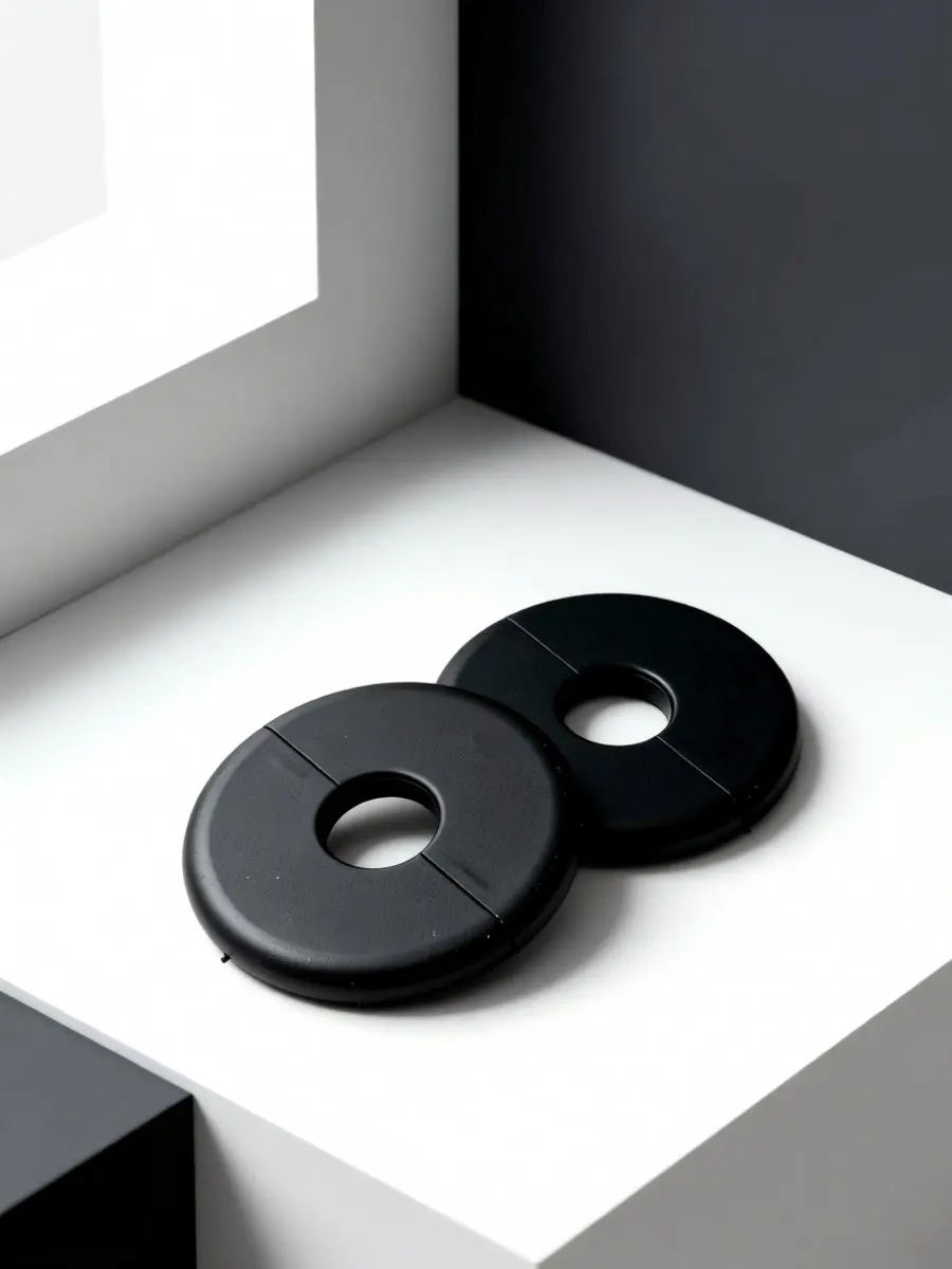 2Pcs Wall Hole Cover Cap Plastic Pipe Hole Cover for Bathroom Shower Pipe Outlet Split Flange Decoration Plumbing Flange Rings