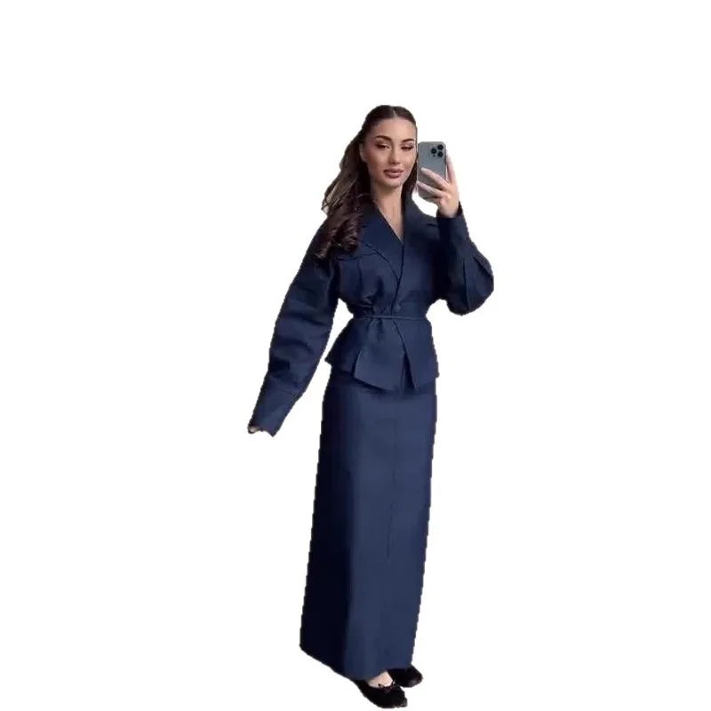 Wiosna Lato Europejsko-Amerykańska Transgraniczna Odzież Damska Elegancka Moda Temperament Długa Sukienka Odświeżająca Wspierająca Fan Dres