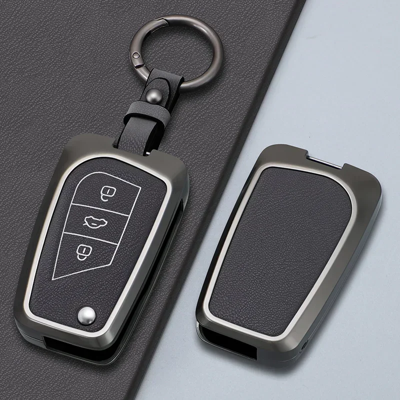 

Zinc Alloy Car Key Protective Cover Remote Key Case For Toyota Yaris Rav4 Highlander Auris Avensis Aygo Scion TC IM 2015 2016