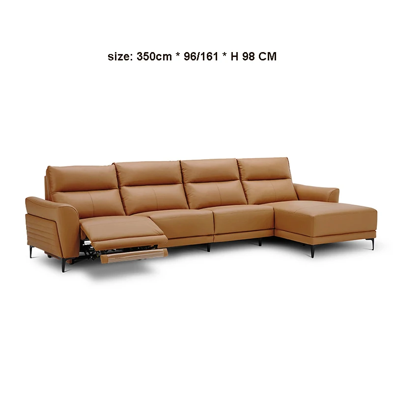 

LINLAMLIM Genuine Leather Sofa Cama Electric Reclining Sofa Set L shape Couch Theater Seats Convertible Big Sofas Sleeper Sofas