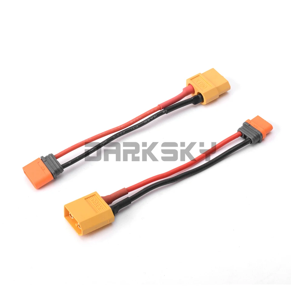 Cable Adaptador XT60 Macho A EC5 Hembra – 12AWG Para Coches RC Y Aviones