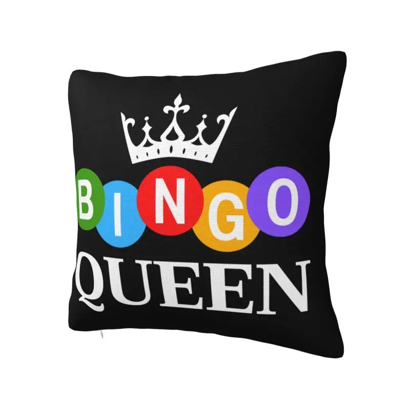 Custom Bingo Queen Cushion Cover Velvet Nordic Pillow