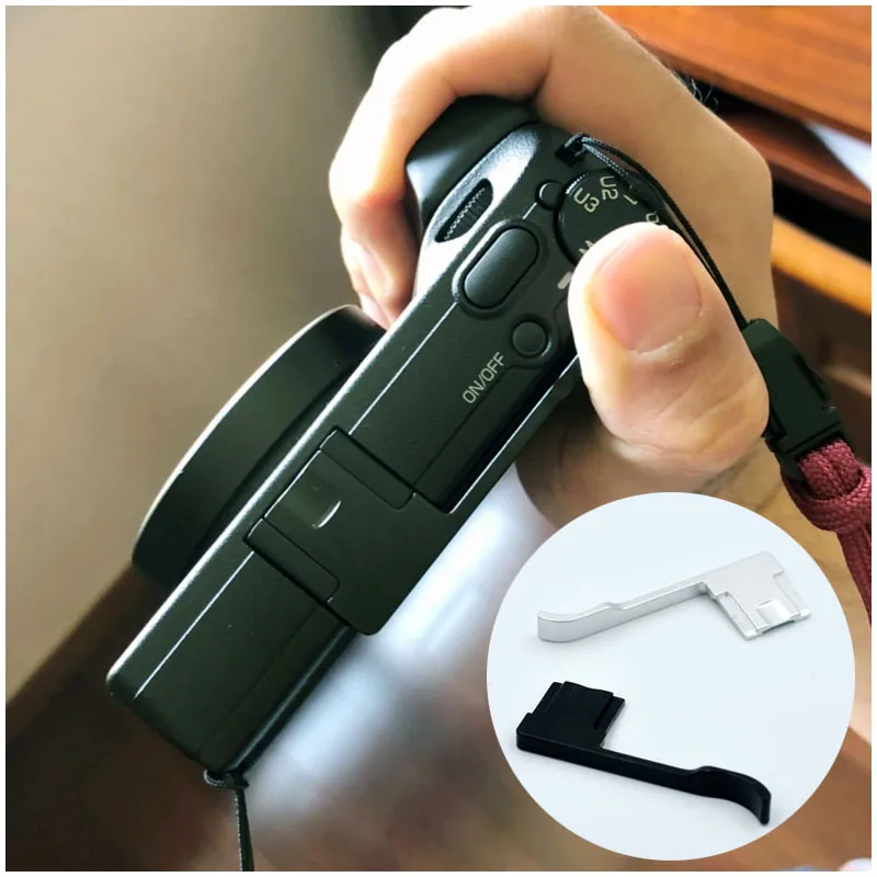 กล้อง Hot Shoe Grip Thumb Up Rest เก็บผู้ถือวงเล็บโลหะสําหรับ RICOH GR3 GR III อุปกรณ์เสริมสําหรับกล้อง CNC อลูมิเนียม