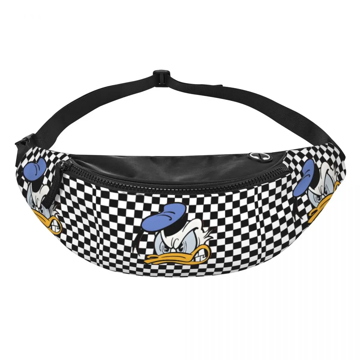 

Custom D-Donald Anime Duck Fanny Bag Funny Cartoon Crossbody Waist Pack Men Women Cycling Camping Phone Money Pouch