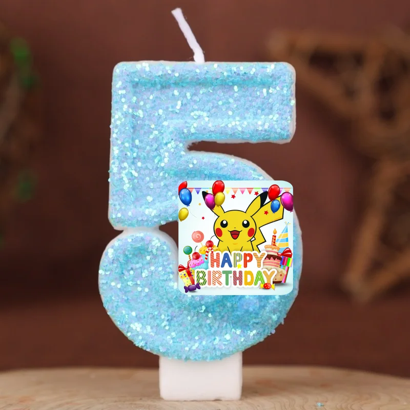 Zebra Candle Supplies - Pokemon Monster Pikachu Candles Themed Birthday