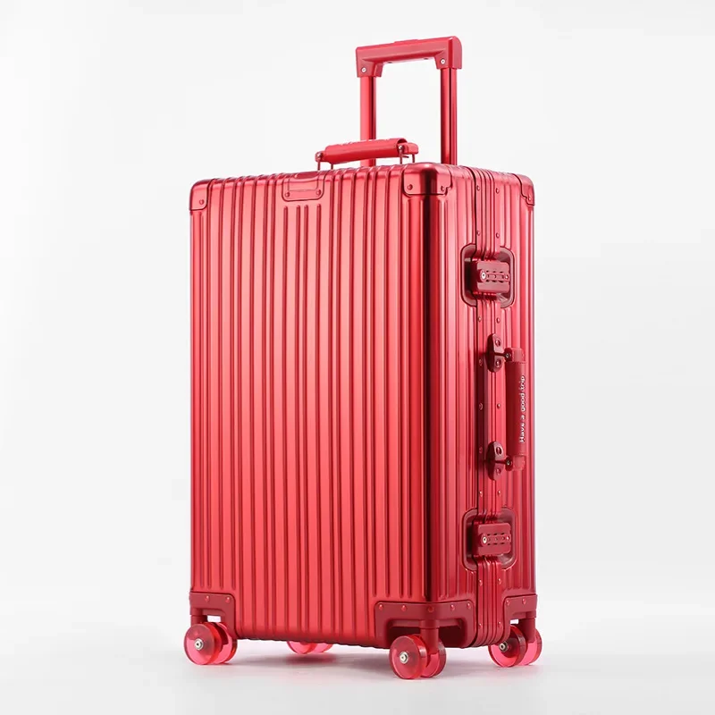 Bunnyfly 20/24/28 inch Reiskoffer Alle Aluminium Rolling Bagage Boarding Box Trolley Case Met Wielen Handbagage