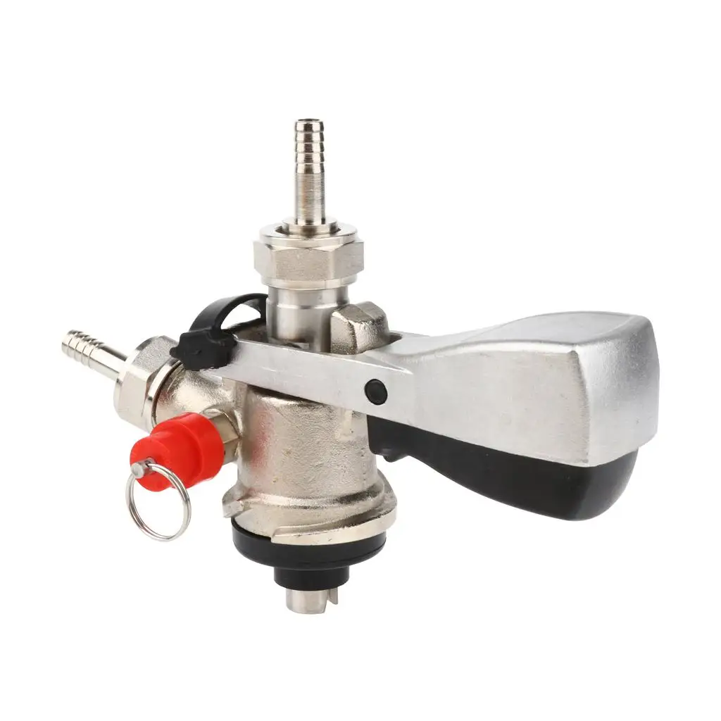 Keg Coupler Draft Dispenser with Lever Stainless Steel Keg Tap