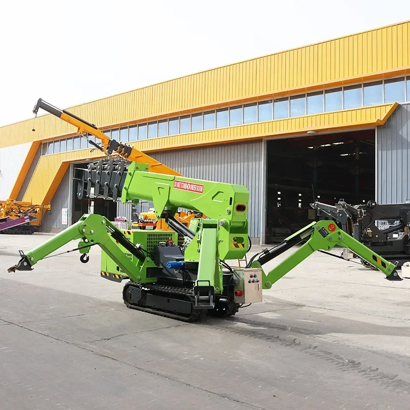 Wholesale Price CE Hydraulic Telescopic Boom Diesel Mini Crane Drive Crawler Rubber Mobile 3 Ton Crawler Spider Crane