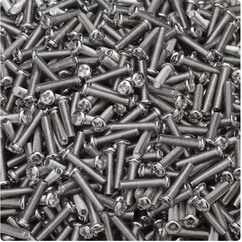 

100PCS M2 M2.5 Round Head Machine Screws Nickel Plated Electronic Screws GB818