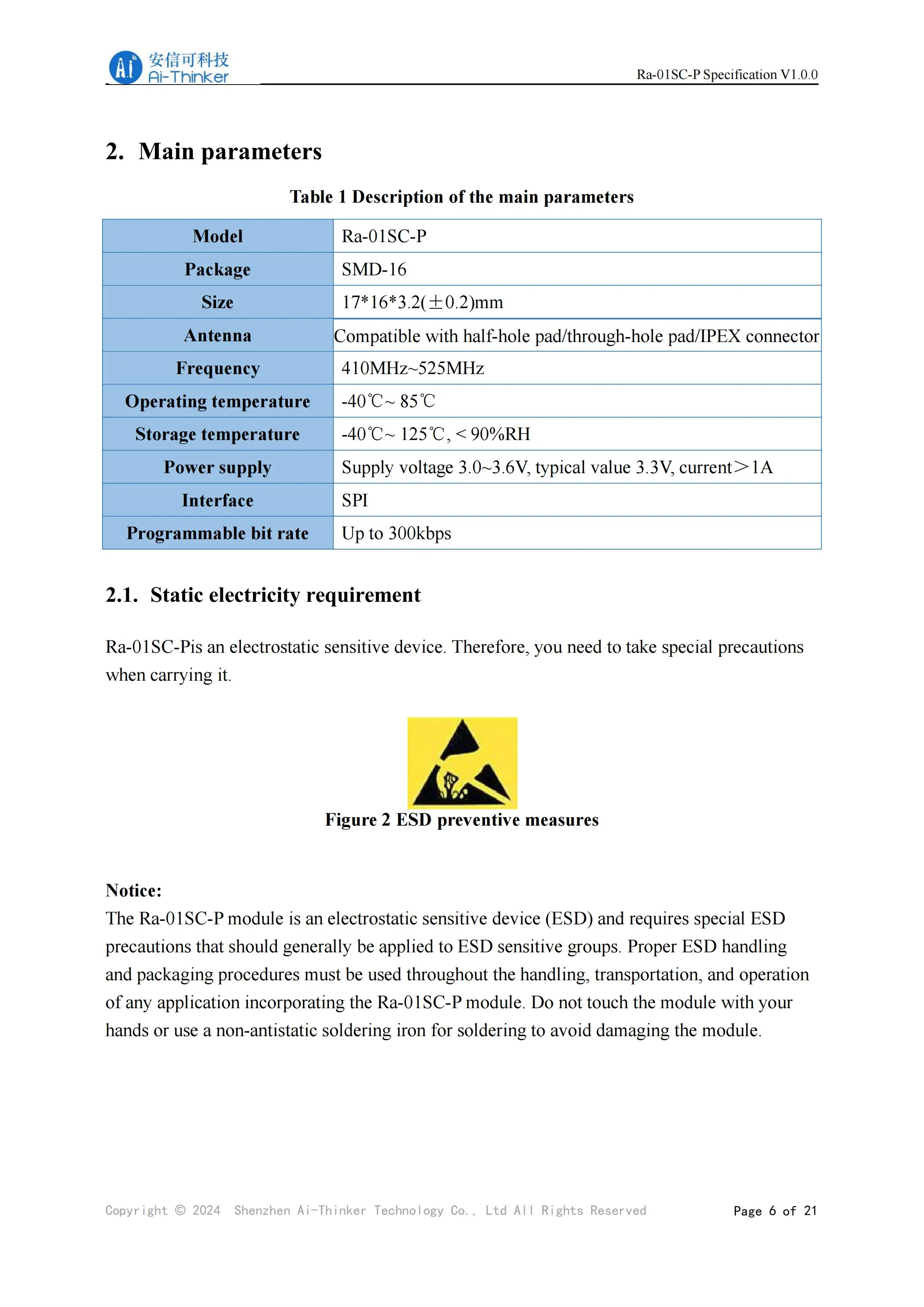 LLCC68 LoRa Wireless RF-Modul 410–525 MHz, unterstützt 10 km Spread-Spectrum-Kommunikation für extrem lange Entfernungen, Ra-01SC-P-Modul – Detail 4