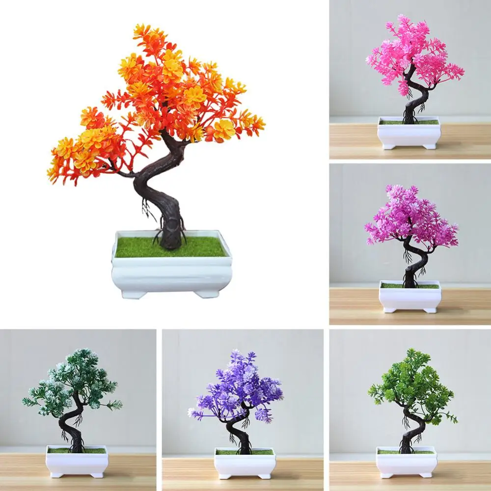 

Simulation Plant Artificial Home Decor Potted Tree Bonsai Table Centerpieces