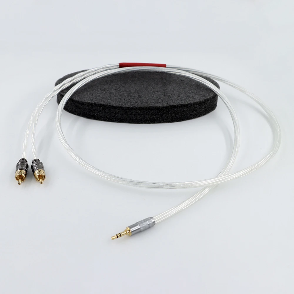 

Apex Harmonics Ribbon-Design 3.5 RPM Uni-Channel TRS to Dual RCA Interface Lead with Twin Petal-Terminated Connectors