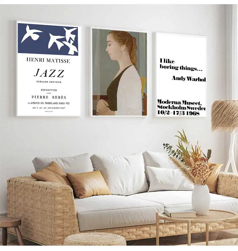 Abstract Matisse Picasso Canvas Painting Nordic Posters Leaf Wall Art  And Prints Pictures For Living Room Decor Vintage