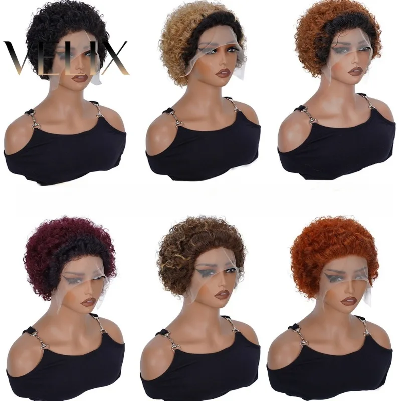 high-quality-13x1-lace-frontal-pixie-curly-6-inch-1b-27-p4-27-99j-human-hair-wig-brazilian-virgin-remy-multiple-color-options