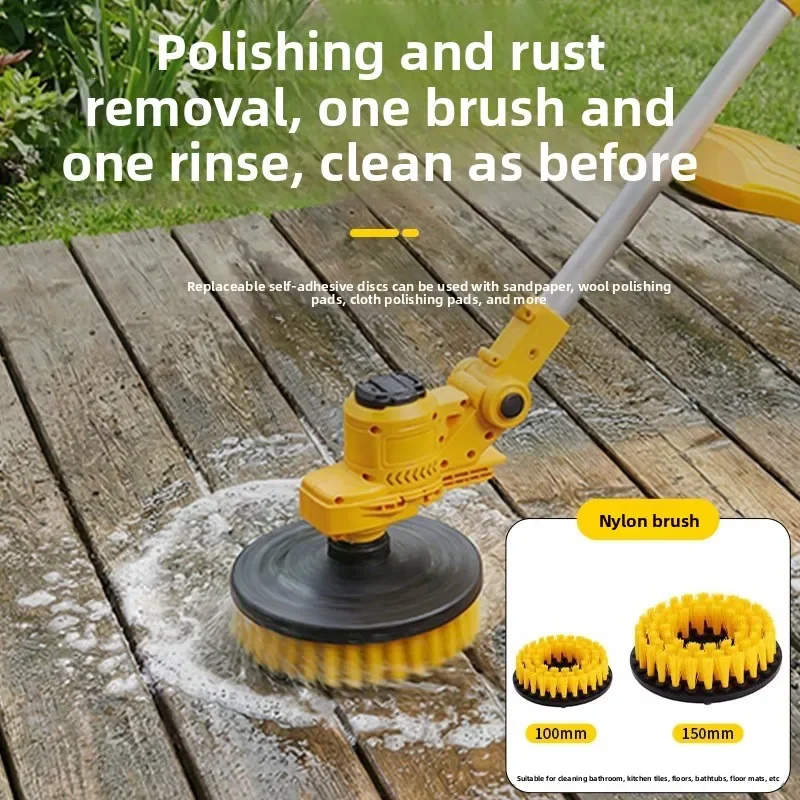 x3 Electric Cleaning Brush Handheld Lithium Battery Brush Floor   Outdoor Garden  Machine High Power Washing Machine Charging