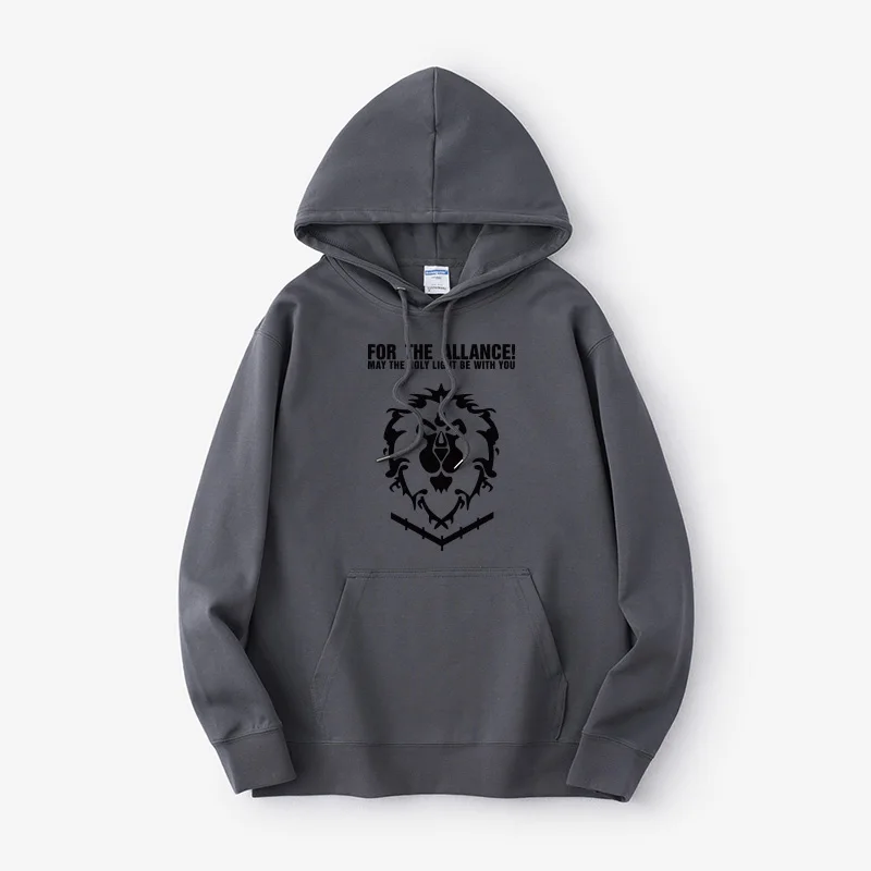 

World of Warcrt Movie Hoodie Sweatirt Street Sle Ro Cotton Long Sve ex Crew Ne Print aphic T-irt