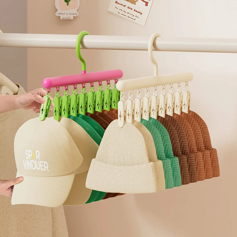 

Multifunctional Clothing Storage Rack Space-saving Plastic Continuous Hanger Reusable Hat Socks Hangers Household Room Supplies