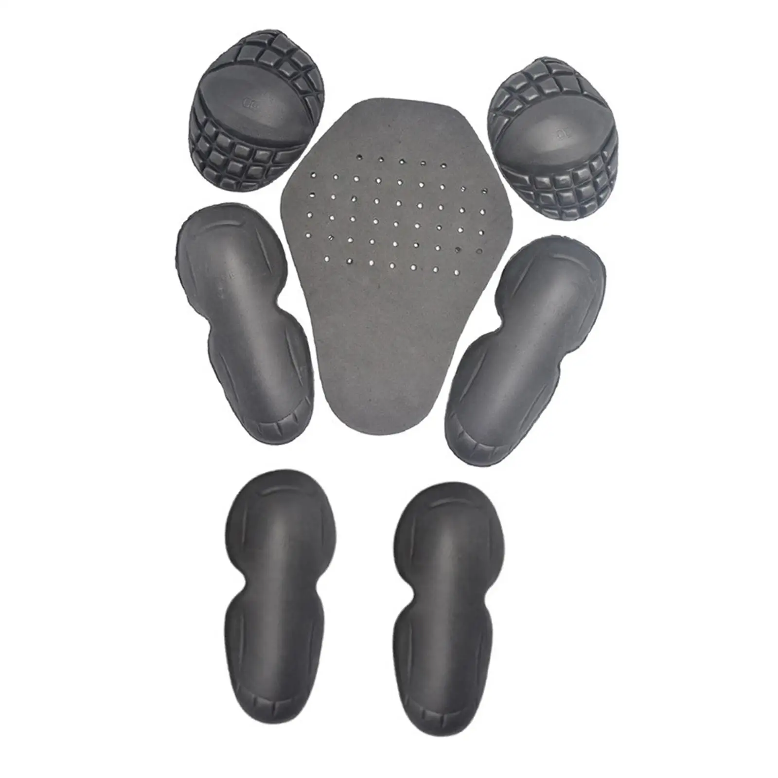 

7 Pieces Elbow and Shoulder Pads Built in Protect Riding Gear EVA Back Protector Protective Gear for Women Men Adults