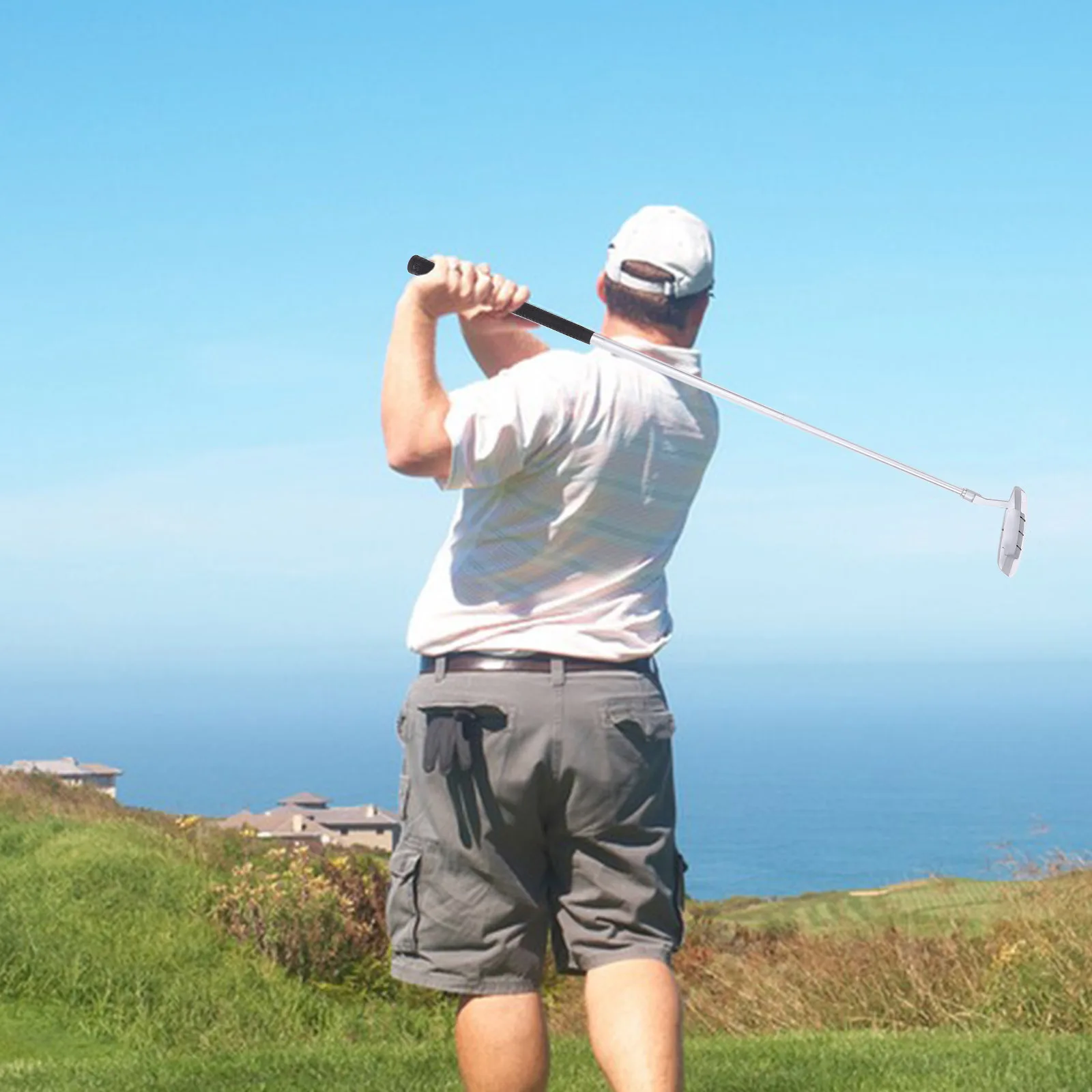 

Premium Aluminium Alloy Putter Right Hand Push Rod Accurate Aim Design Ideal for Driving Range Enthusiasts