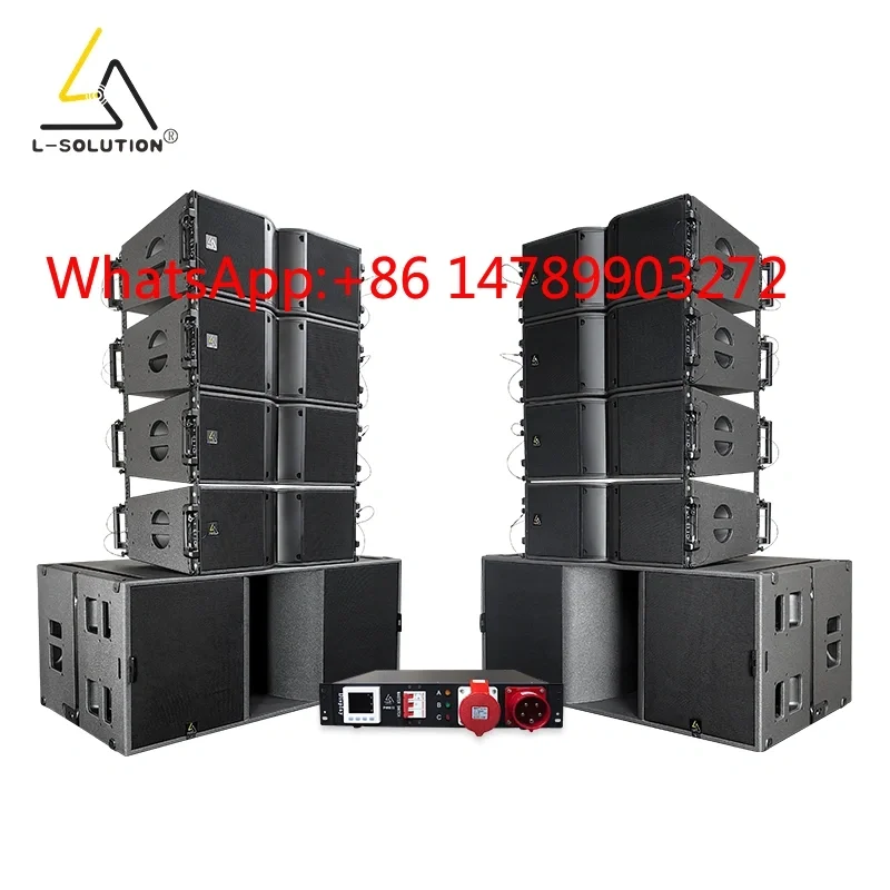 Professional Outdoor Dual 10 Inch Active Line Array Speaker System High Power