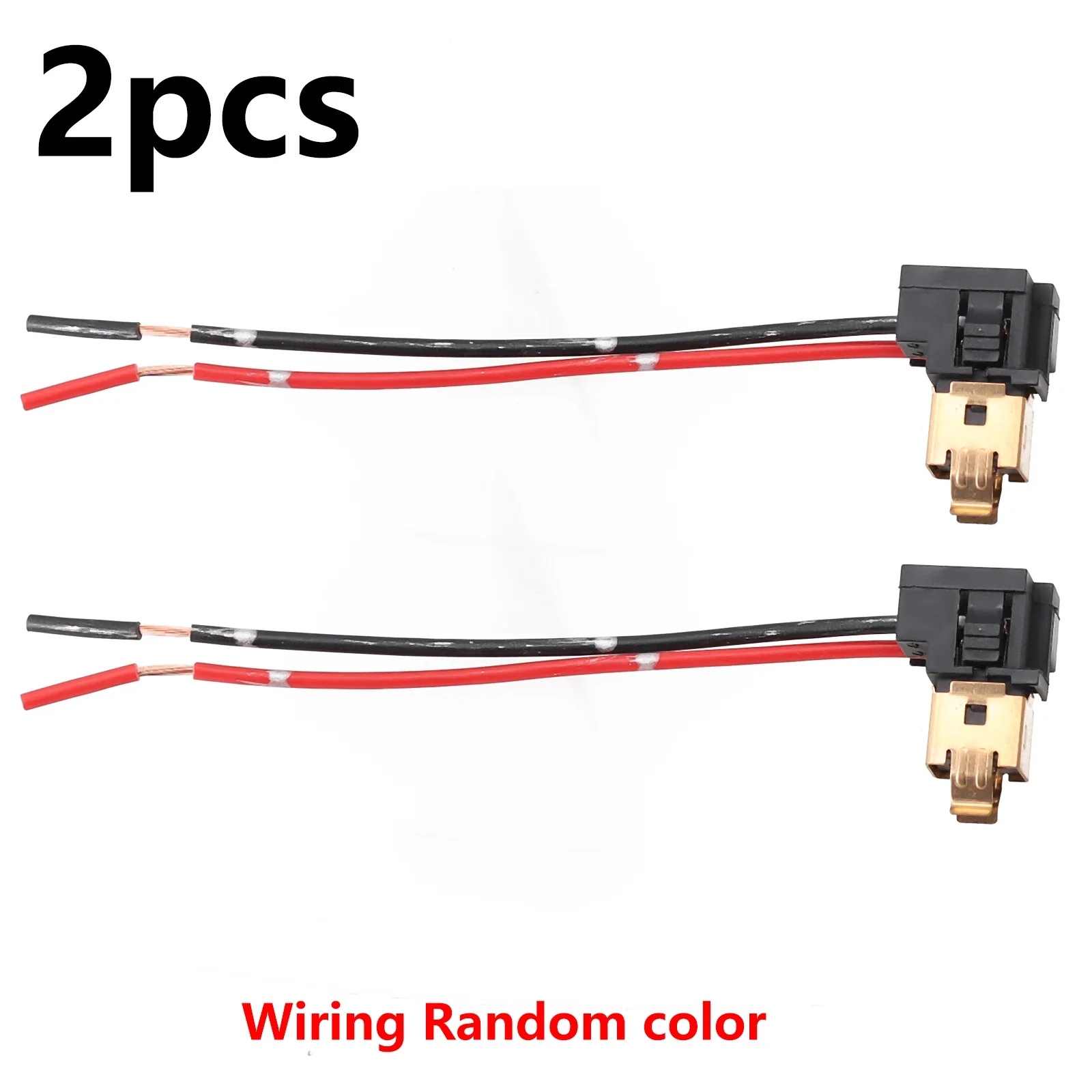 2PCS 12V H1 H3 Socket Extension Wiring Harness Connect LED Headlights Adapter Car Light Socket Harness Wire Random Color