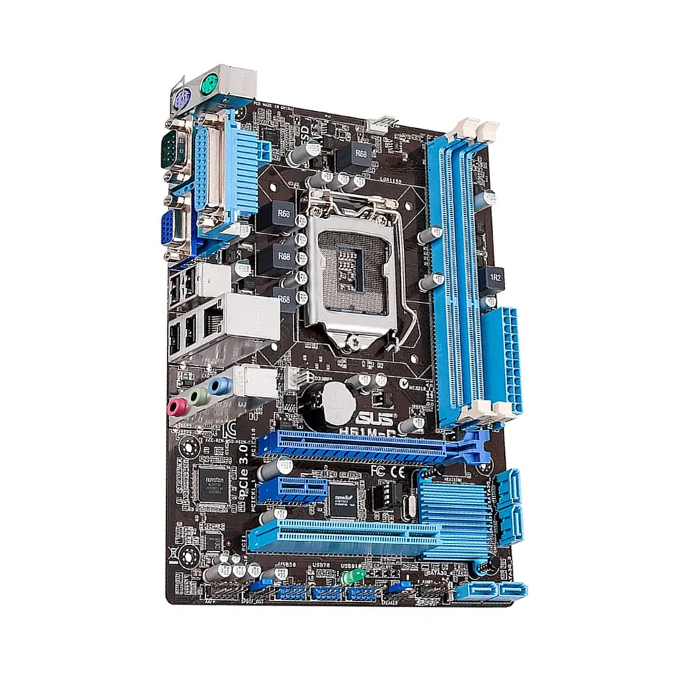 ASUS H61 Motherboard LGA 1155 Support i7-3770K 2600S i5-3570K 3470 2500T i3-3250T 3240 CPU DDR3 RAM Intel Core 2/3 Gen M.2 NVME