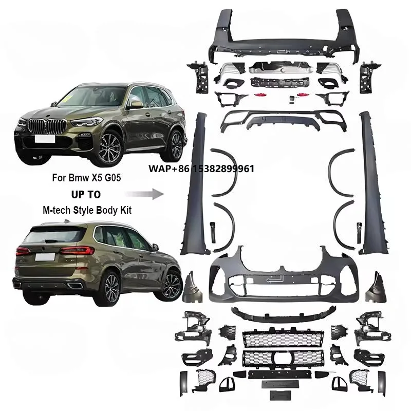 

2018+ for X5 G05 Car Conversion Kit MT Style Sport Body Parts Facelift New High Quality Front Bumper Rear Bumper Payment TT