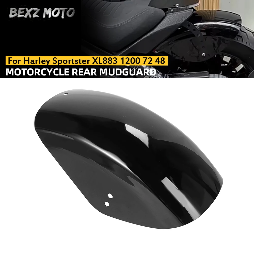 Motorcycle Rear Fender Hugger Mudguard For Harley Davidson XL Custom Sportster 48 XL883 1200 72 Dyna Street Bob Splash Mud Guard