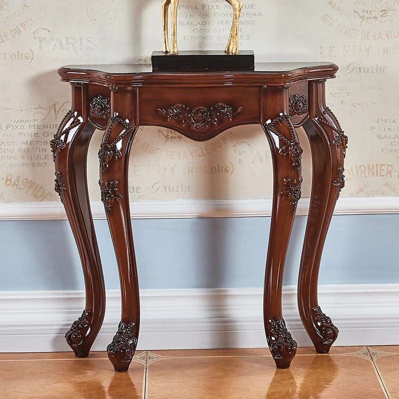 

American Porch Table Against The Wall European Porch Cabinet Sofa Back Cabinet Back Few Wall Side Cabinet