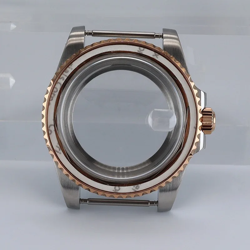 For NH35 Classic Modified Stainless Steel Accessories Sapphire Calendar for NH36NH38 Movement 40MM Case