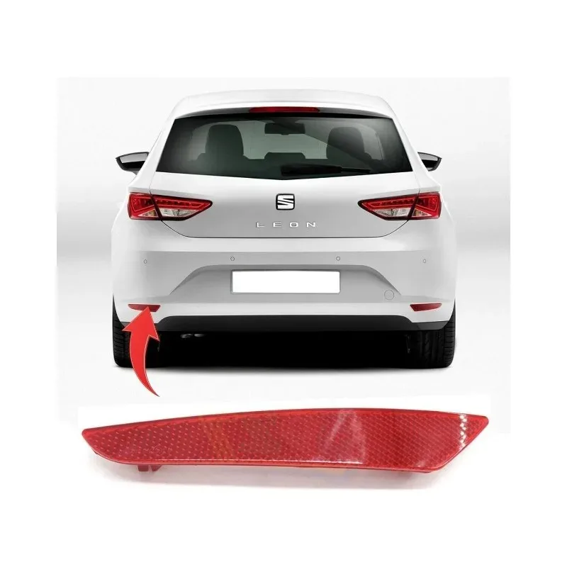 

Popu для красных линз, отражатели заднего бампера, крышка NS и OS, противосветильник, задний фонарь для столкновений SEAT Leon 2005-2012