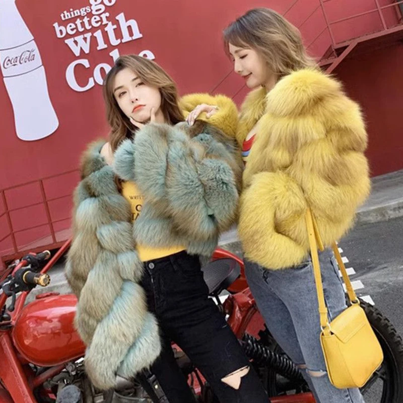 

2024 Winter Fur Coat Women Jacket Short New Young Style Thickened