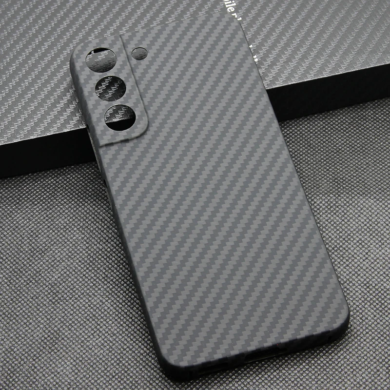 Carbon fiber phone case for Samsung galaxy S22 light Thin High-strength Aramid fiber material protective shell