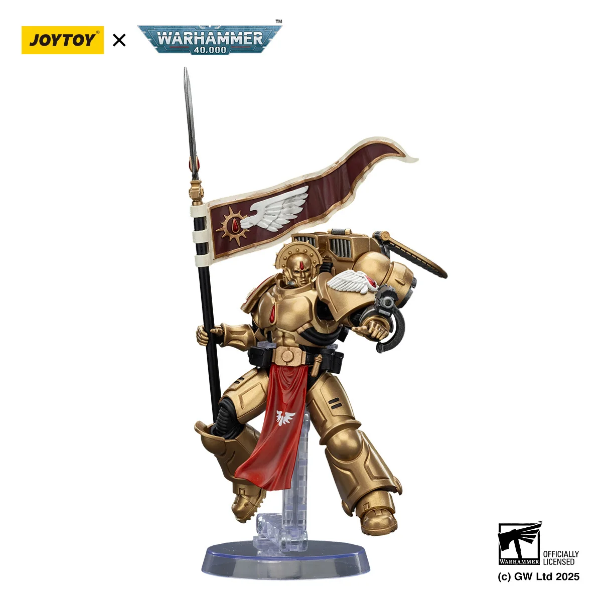 [NA STANIE] JOYTOY Warhammer 40K Figurka Akcji 1/18 Blood Angels Sanguinary Guard [3 SZTUKI] Model Militarny Anime