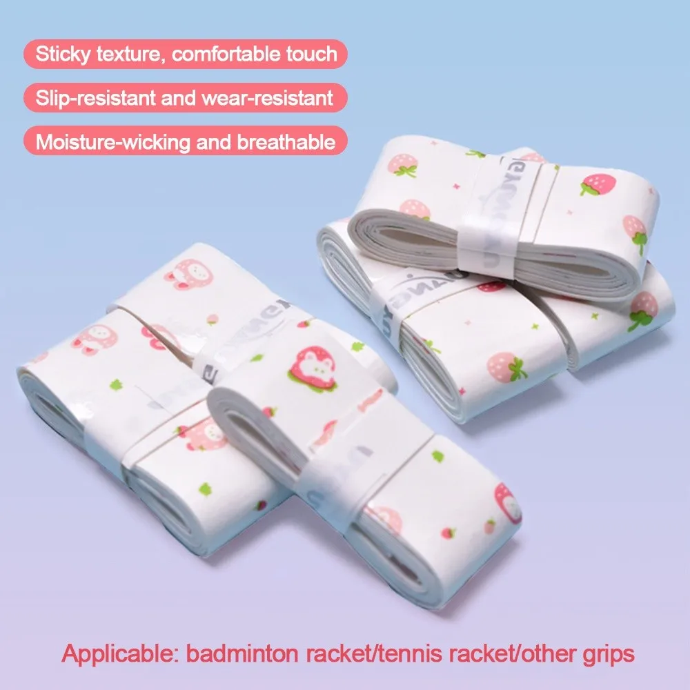 

New Cartoon Printed Badminton Racket Handle Belt Non-slip Sweat-absorbent Badminton Hand Glue Fishing Grip Tape