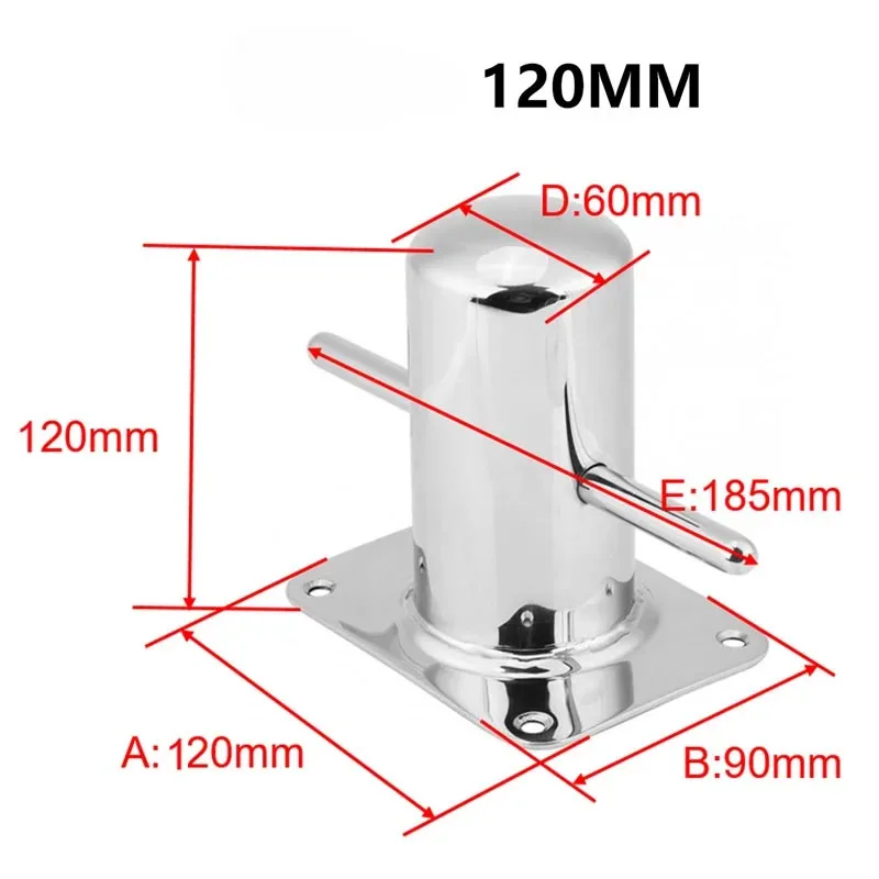 Imagem -06 - Bits de Amarração Única em Grampo de Amarração Resistente Acessórios Marinhos do Hardware 80x90 mm 90x120 mm Aço Inoxidável 316