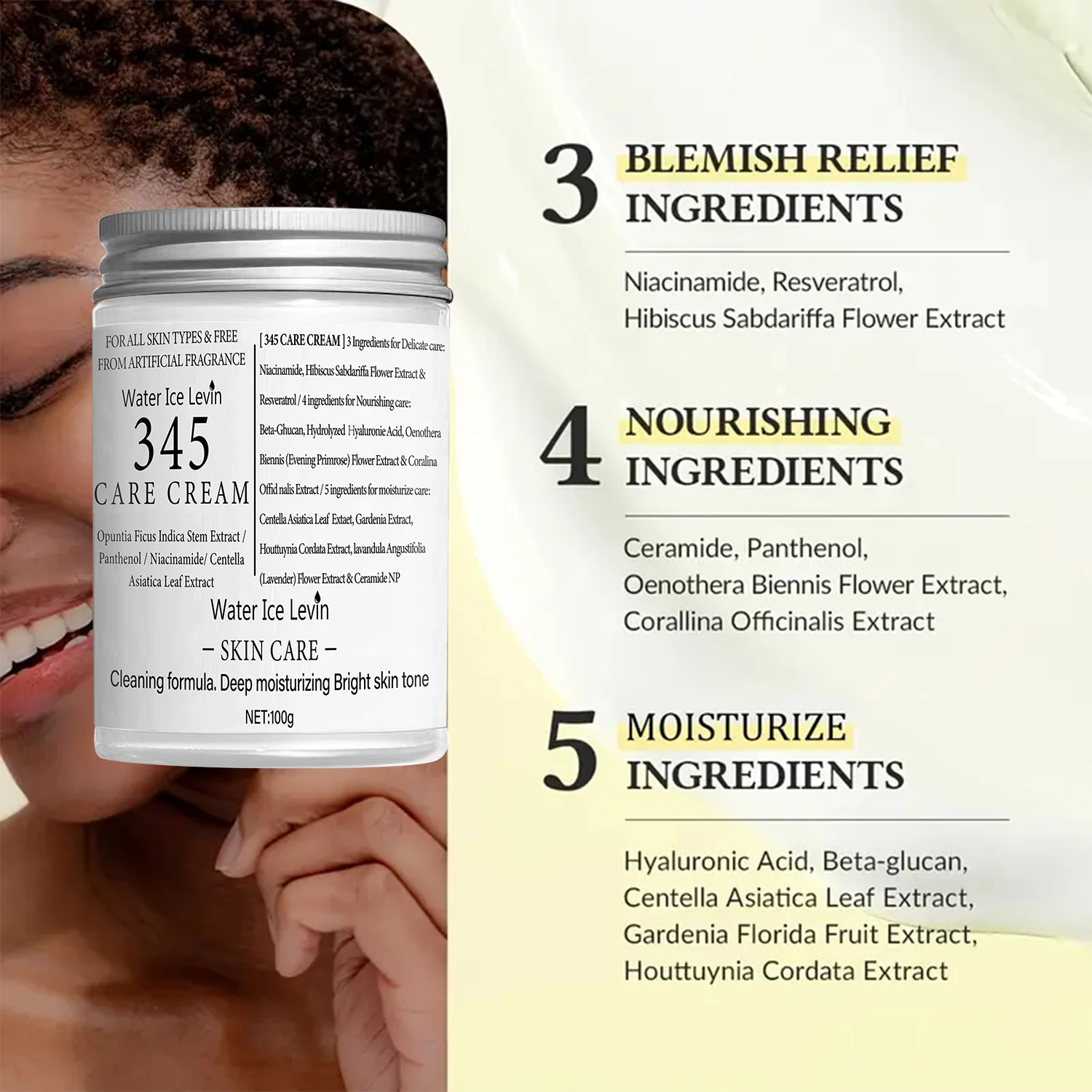 Body Cream, Rich in Retinol and Collagen, with Soothing Properties That Nourishes and Moisturizes the Skin, Deeply Penetrates and Locks in Moisture, Gentle and Non-Irritating