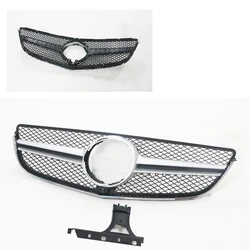 AMG Style Grill For Mercedes-Benz W207 C207 A207 2014.7-2017 E Coupe Front Grille Bumper Hood Mesh W/ Camera Hole