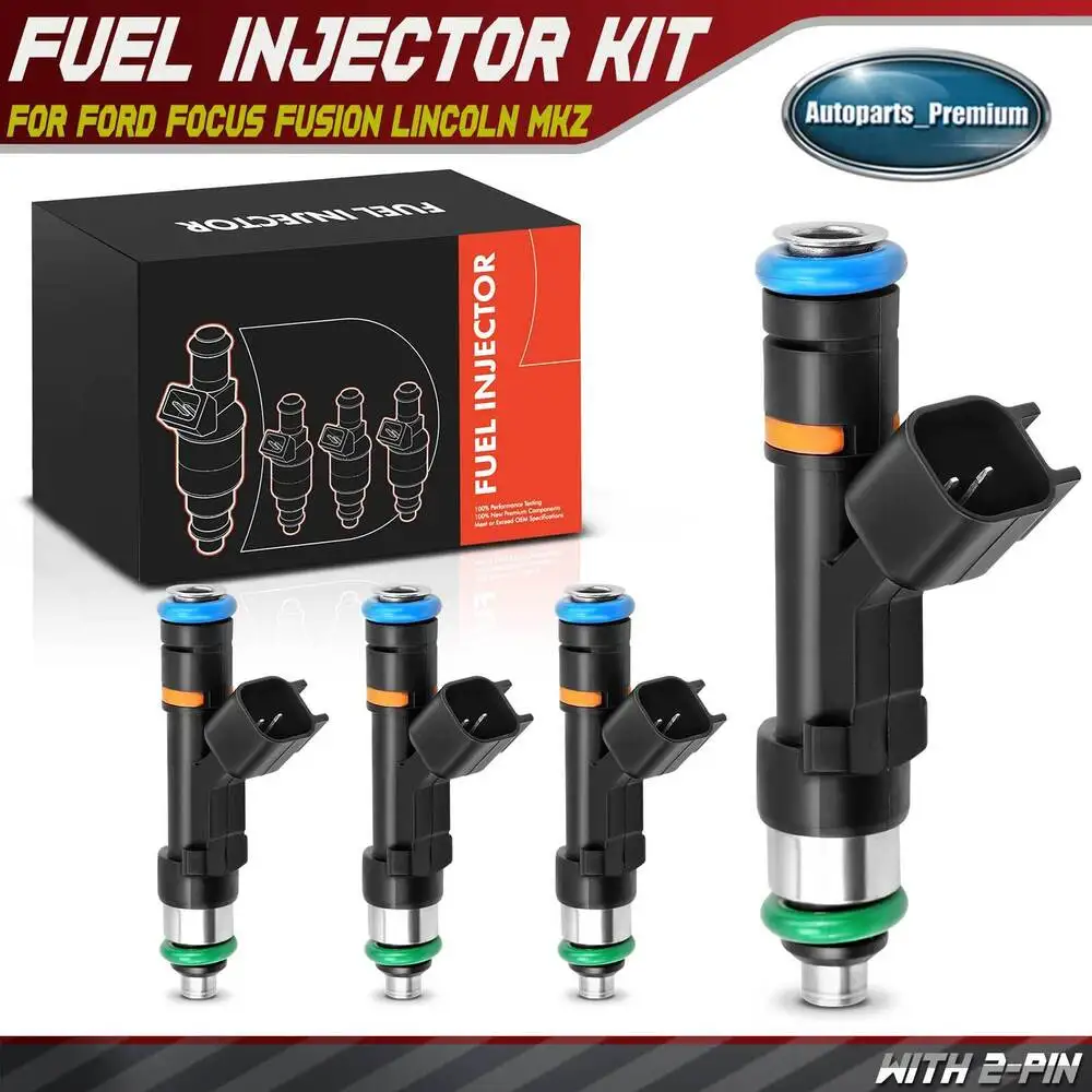 

Set of 4 Fuel Injector for For Ford Focus Fusion Transit Connect Lincoln MKZ L4 2.0L