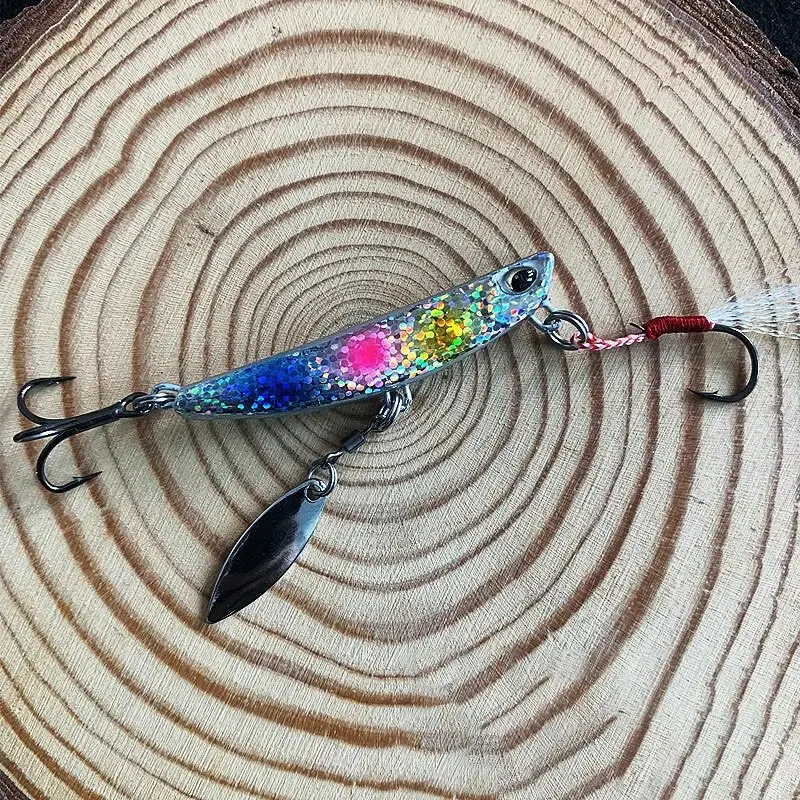 Metal Jig Spoon Fishing Lures 4pcs 15g 4.9cm Shore Casting Micro Jig Slow Artificial Hard Baits Spinnerbait For Bass Tuna Pesca